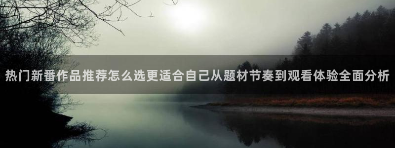 哔哩哔哩动画：热门新番作品推荐怎么选更适合自己从题材节奏到观看体验全面分析